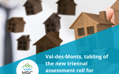 Val-des-Monts, tabling of the new triennal assessment roll for 2024-2025-2026