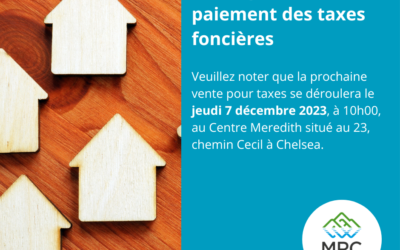 Vente pour défaut de paiement de taxes