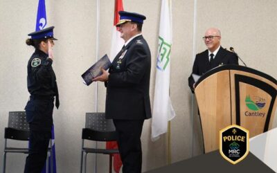 Une nouvelle policière rejoint les rangs de la MRC des Collines-de-l’Outaouais