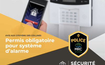 AVIS AUX CITOYENS – PERMIS OBLIGATOIRE POUR SYSTÈME D’ALARME